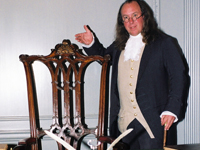 The Rising Sun Chair in Independence Hall