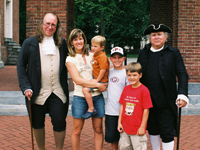 Mr. Adams and I pose with friends