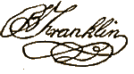 Benjamin Franklin signature